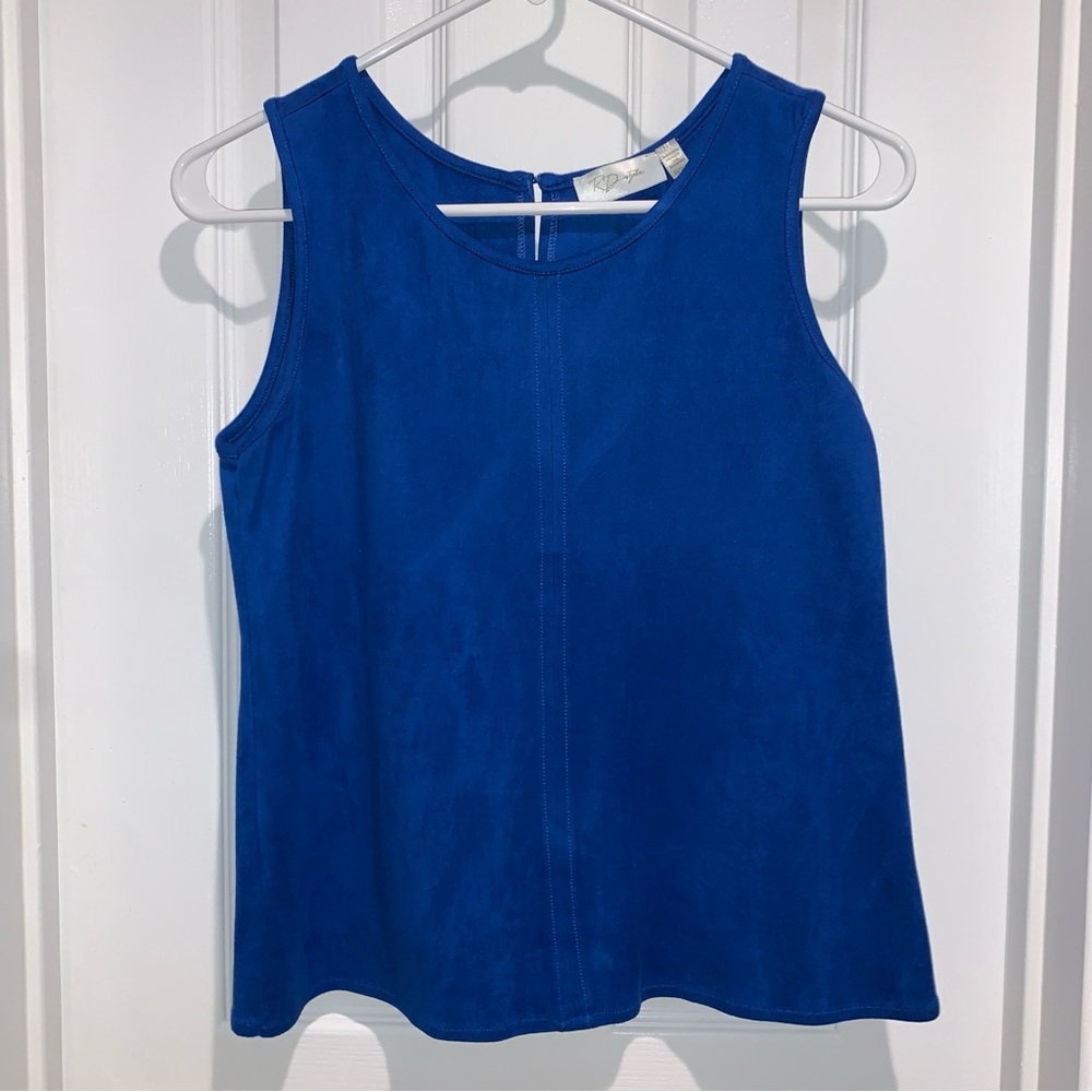 Blue Suede Top